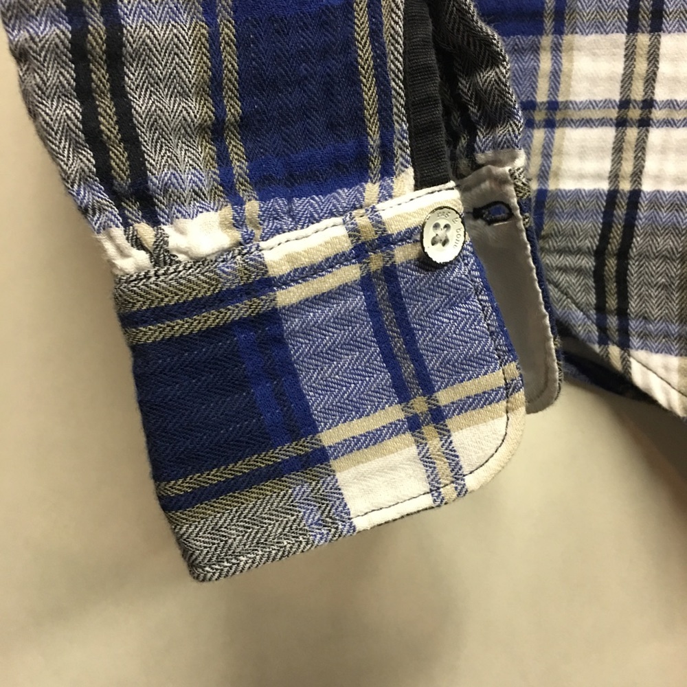 RAG & BONE Fit 3 Beach Plaid Flannel Shirt - Picture 6 of 7